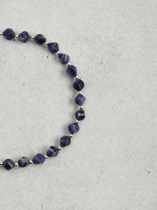 Misty Blue — Blue Stone & Freshwater Pearl Bracelet