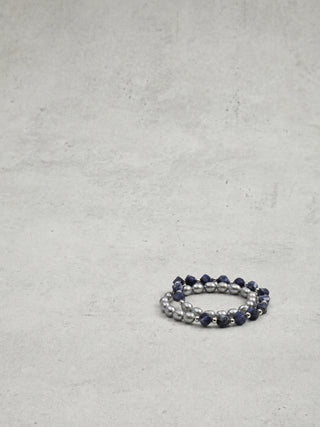 Misty Blue — Blue Stone & Freshwater Pearl Bracelet
