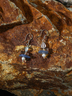 Blue Snow — Aquamarine & Crystal Drop Earrings