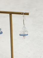Blue Snow — Aquamarine & Crystal Drop Earrings