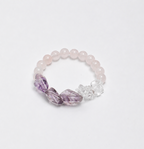 Violet Ember — Amethyst & Rose Quartz Bracelet