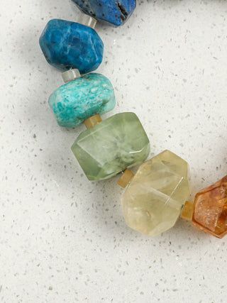 Prismatic — Multigemstone & Baroque Pearl Bracelet