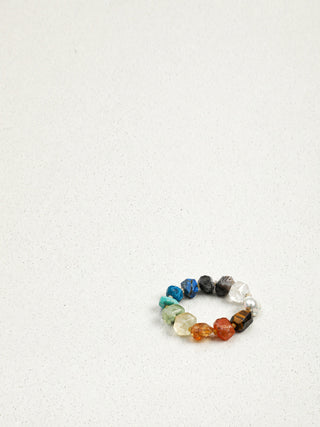 Prismatic — Multigemstone & Baroque Pearl Bracelet