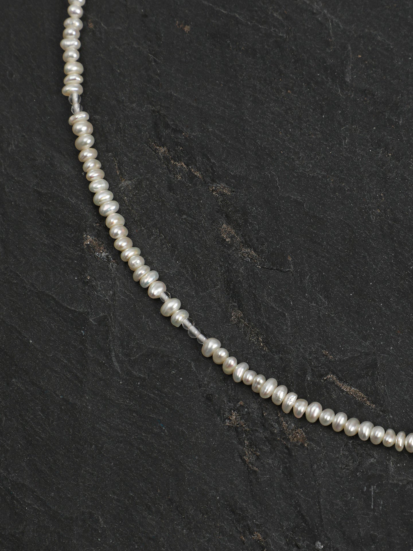 Crystal Cascade — Pearl & Blue Topaz Necklace