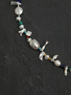 Silver Isles — Baroque Pearl & Mineral Necklace