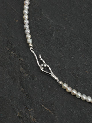 Mist Lagoon — Fluorite & Baroque Pearl Necklace