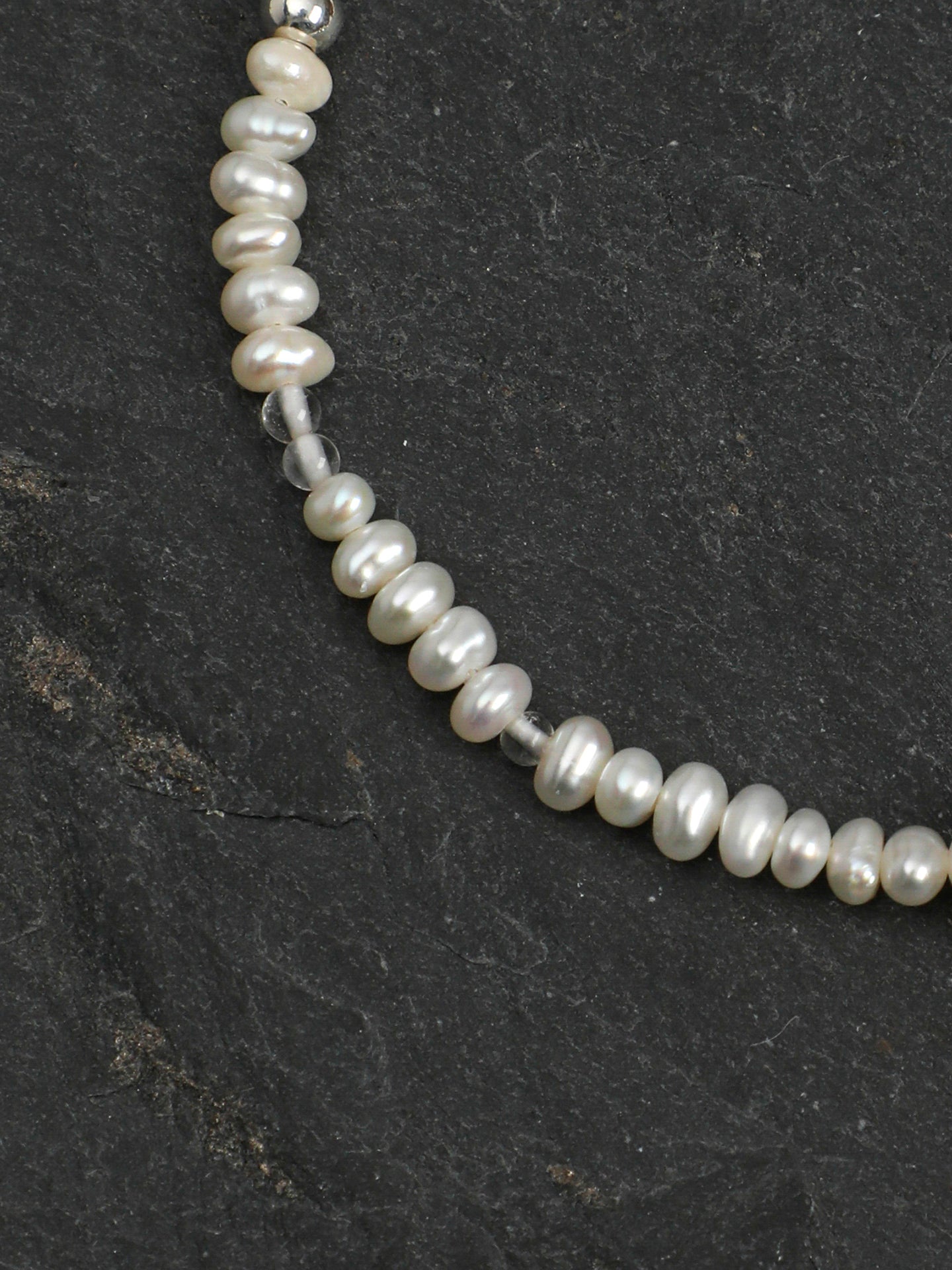 Crystal Cascade — Pearl & Blue Topaz Bracelet